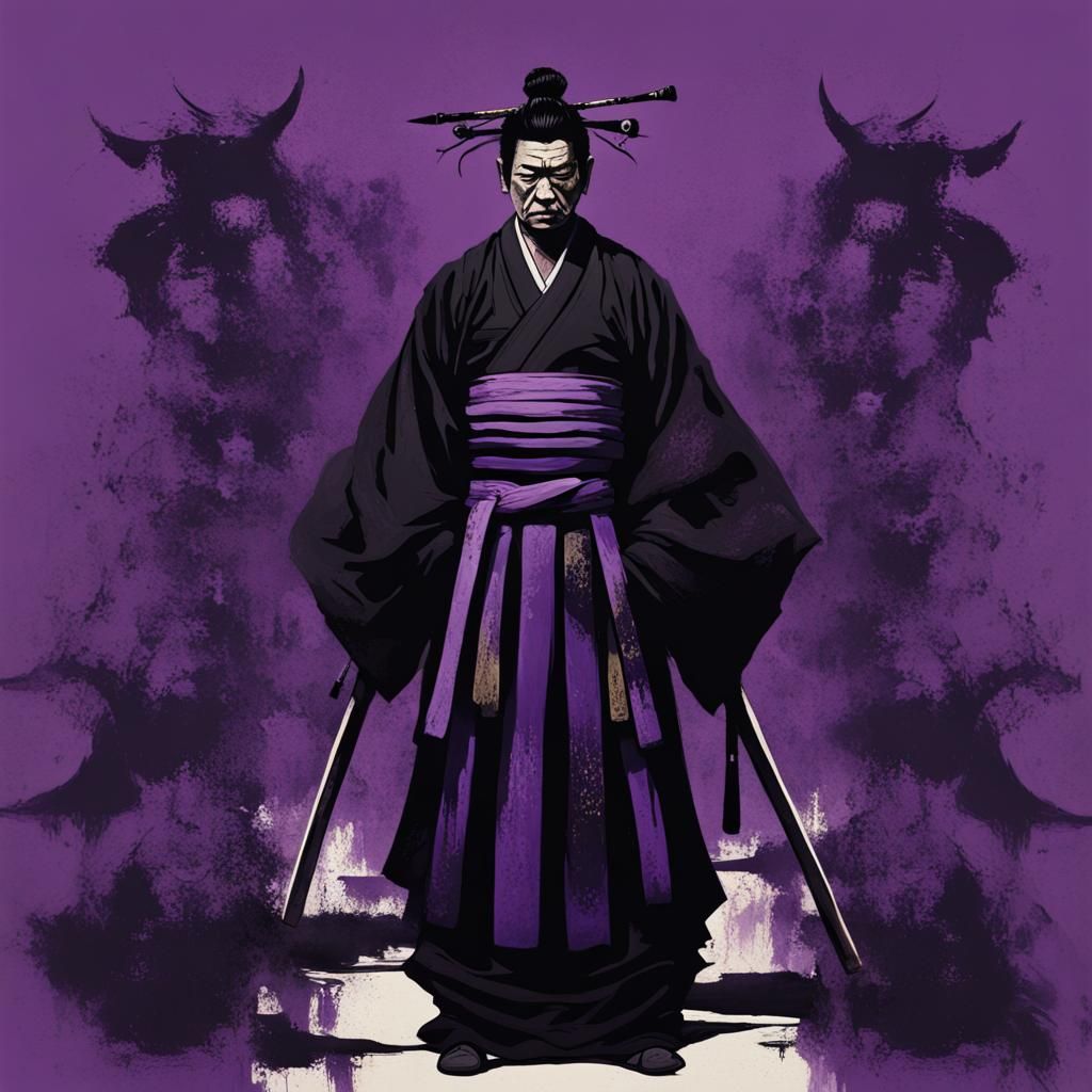 Samurai Nightmare: An Abstract Vision of Dishonor