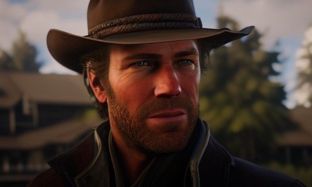 Arthur Morgan Hyperrealistic Portrait in 8K