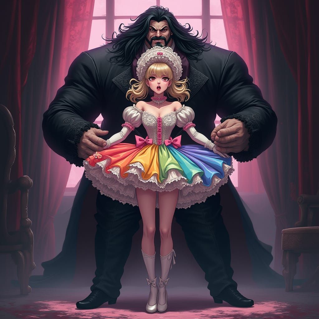 Poofy Ballerina Lady Submits to Powerful Mafia Lord