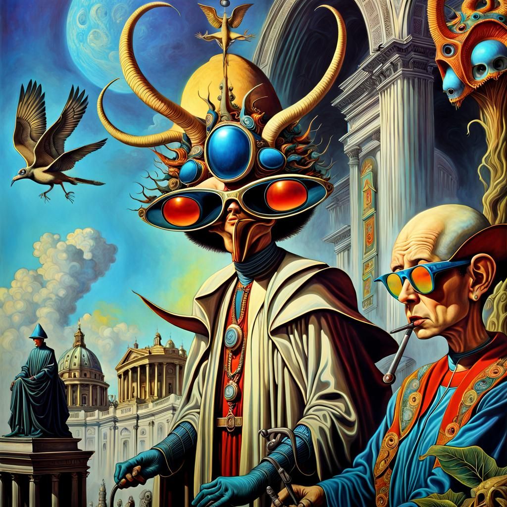 Surreal Vatican Fantasy by Mystic Otto Rapp