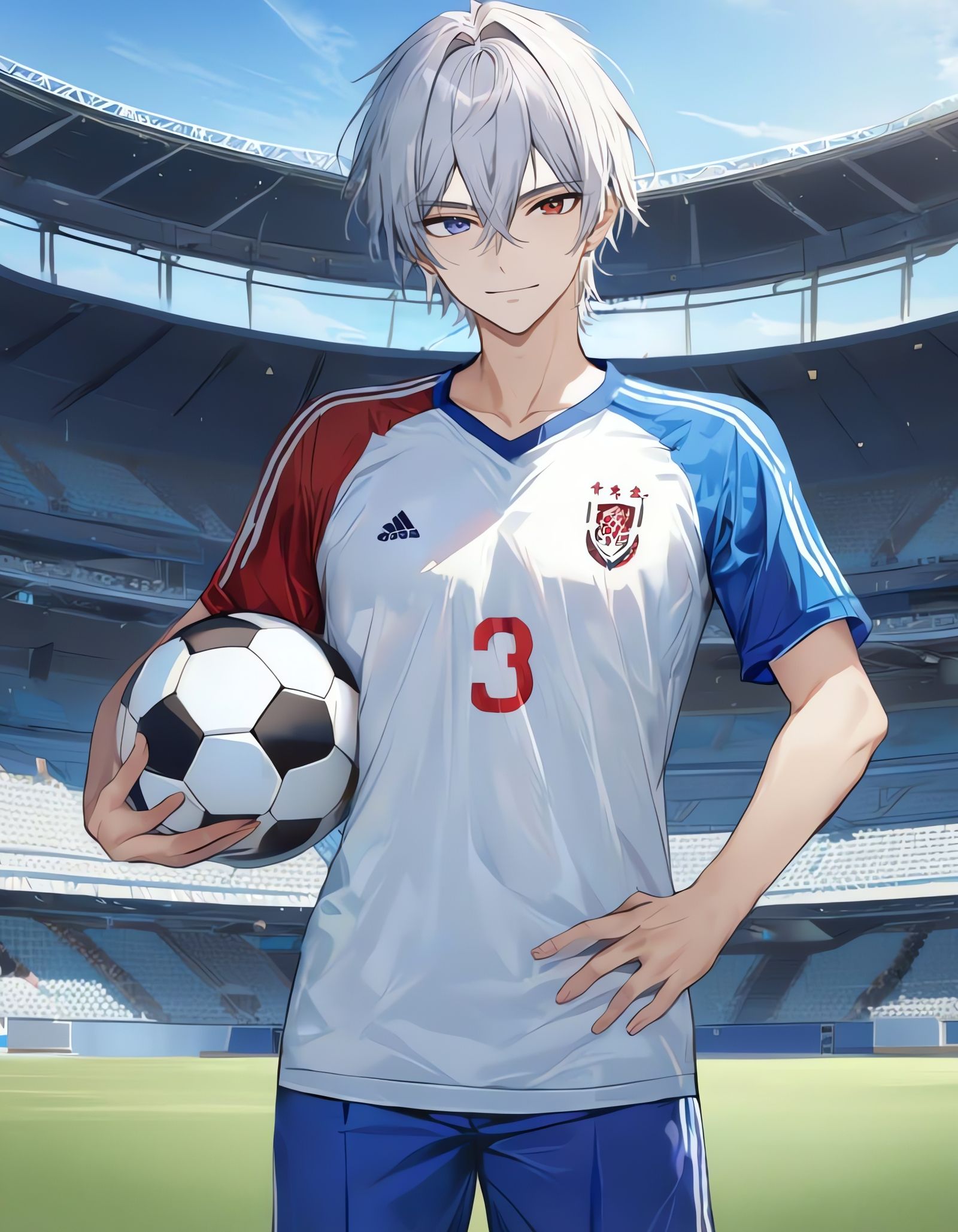 Bishounen Cowboy Scores a Goal in the Stadium