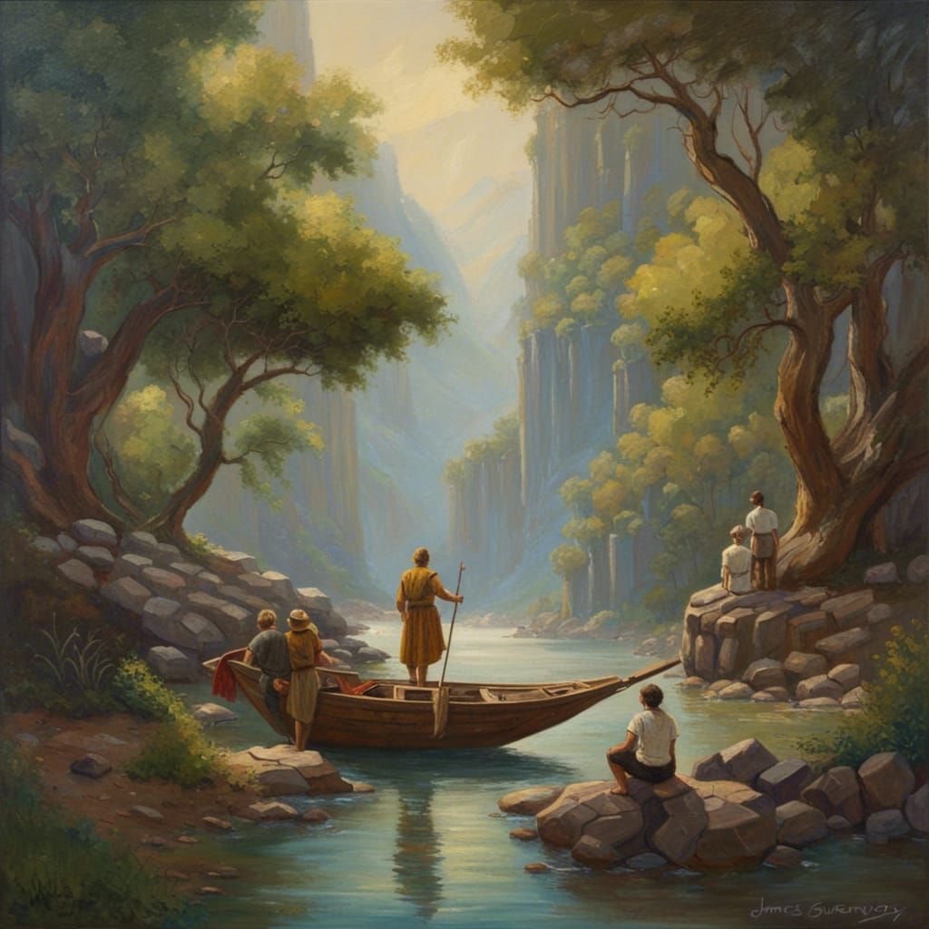 Peaceful World Oil Painting