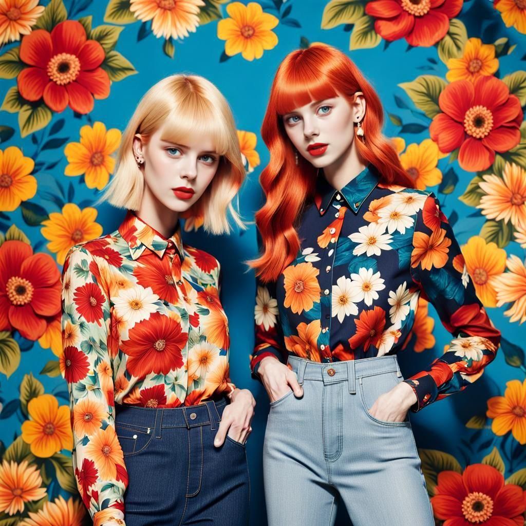 Floral Fashion in a Summer Meadow