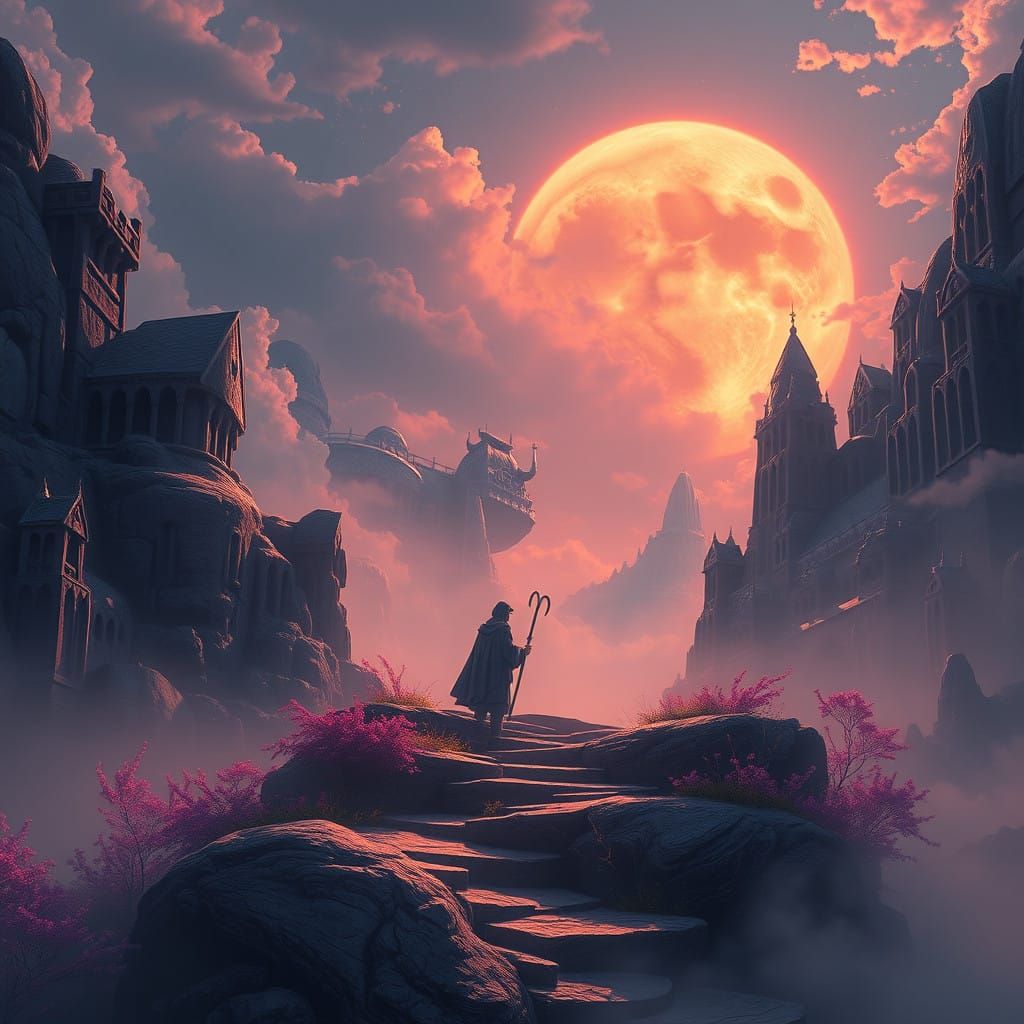 A Mystic Sunrise in Vibrant Hues