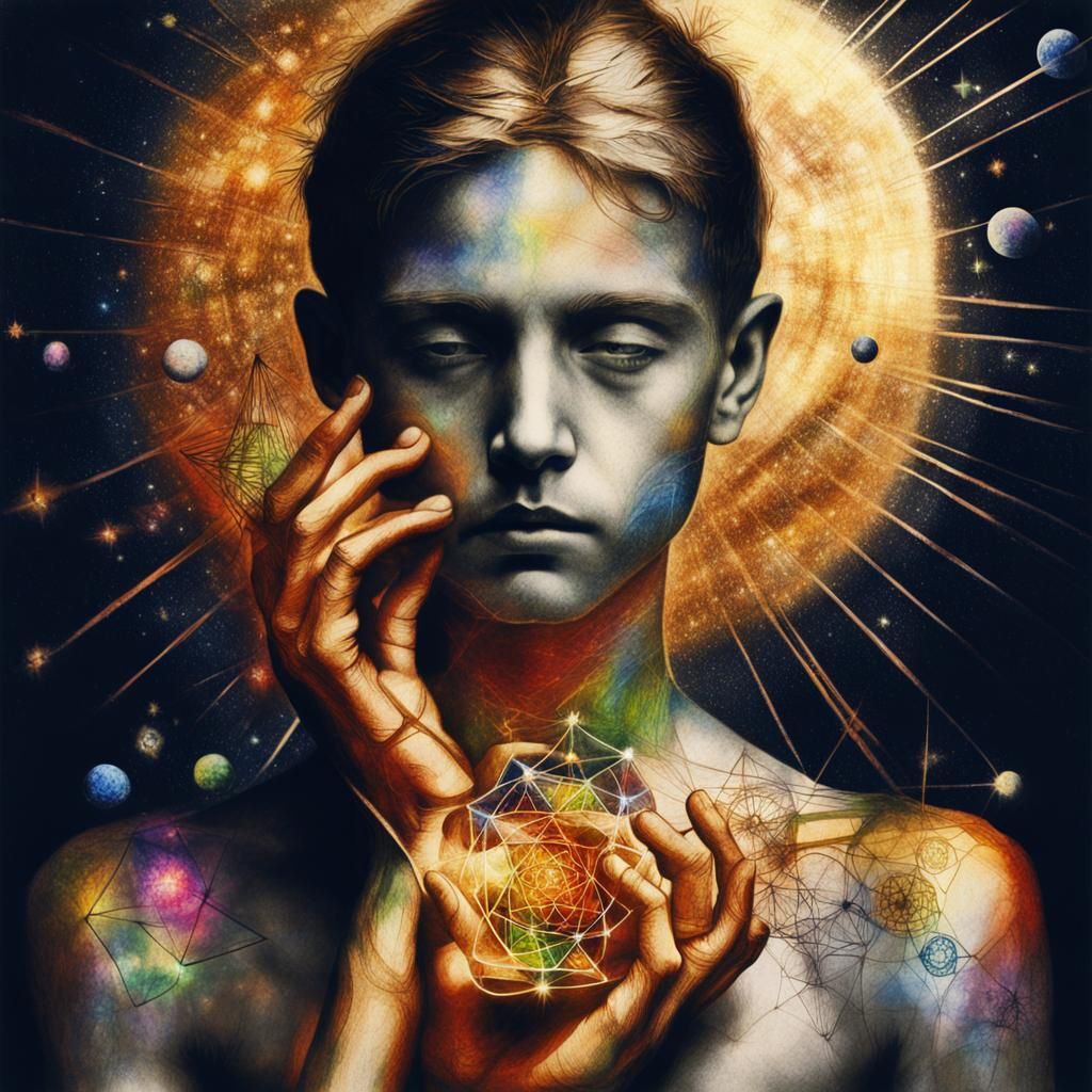 Mystical Tree of Life Temple in Surreal Childlike Style