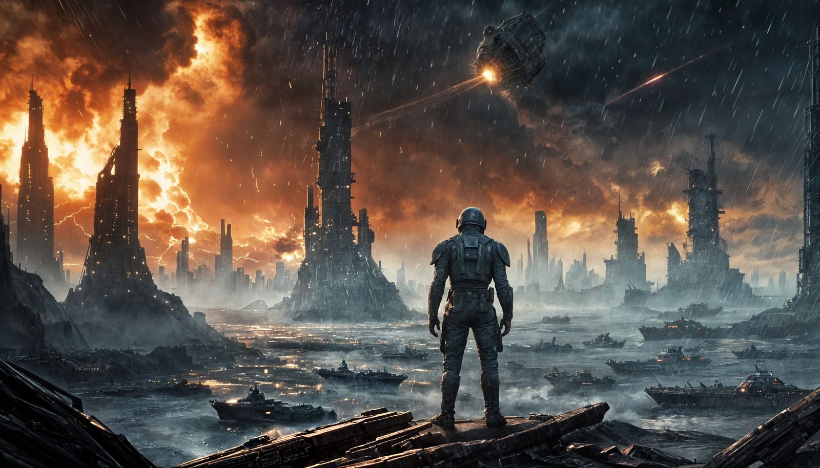 Attack Ships on Fire off the Shoulder of Orion