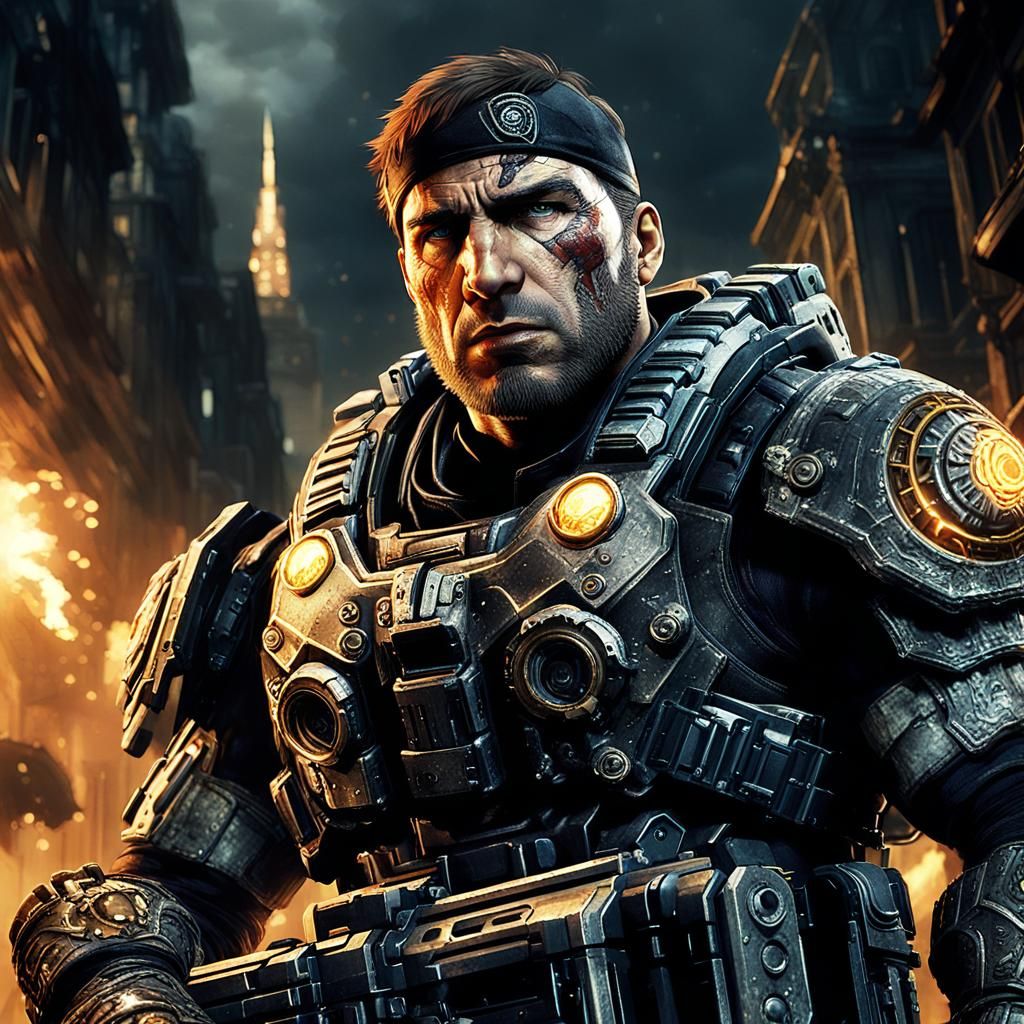 War-Torn Hero Stands Tall Amidst Chaos