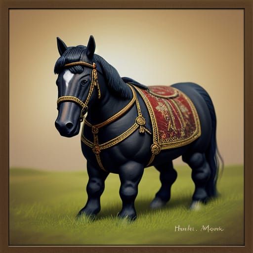Adorable Dwarf Horse Portrait