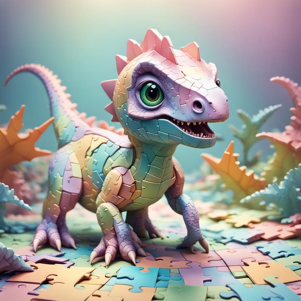 Puzzle dinosaur