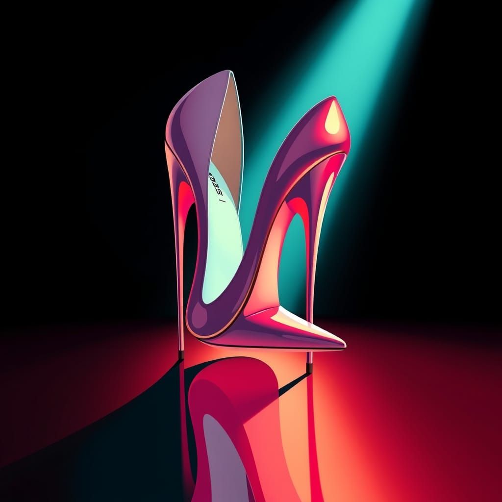Futuristic High Heel Shoe Design