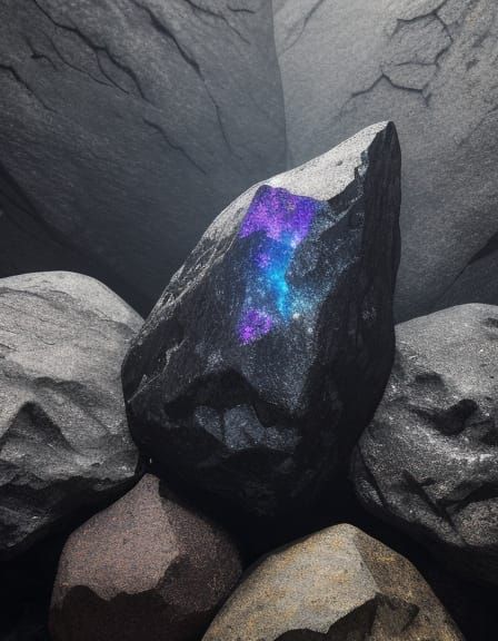 Glowing Painite Crystal Formation: Hyper-Realistic Digital A...