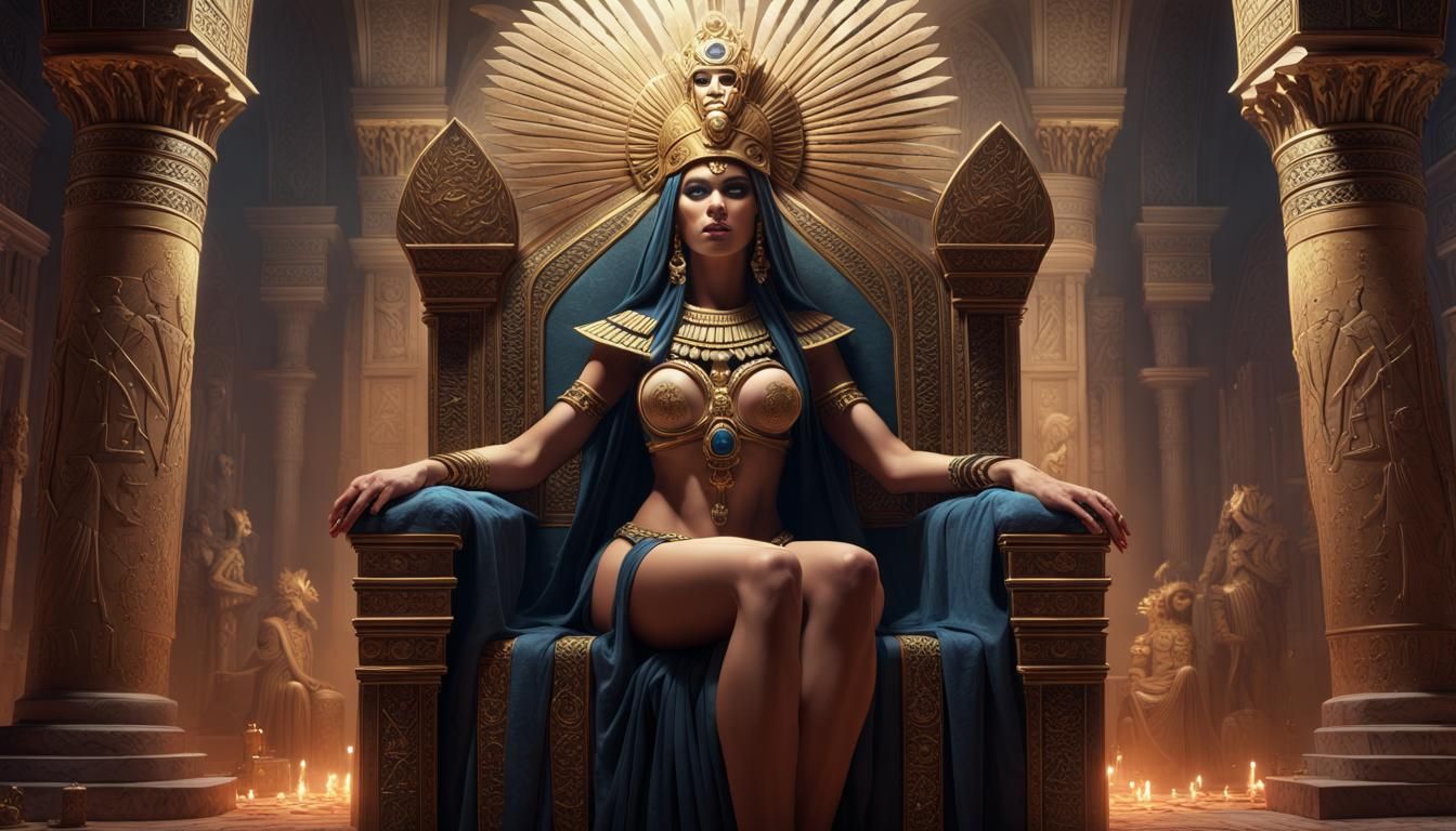 Goddess Isis: Dark Fantasy Concept Art