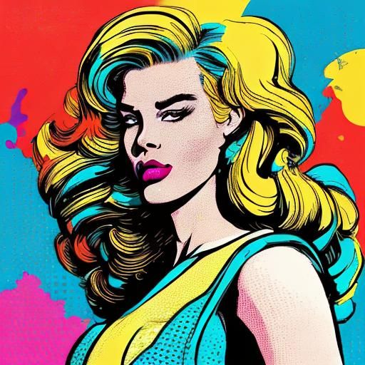 80's Pop Art Workout Illustration