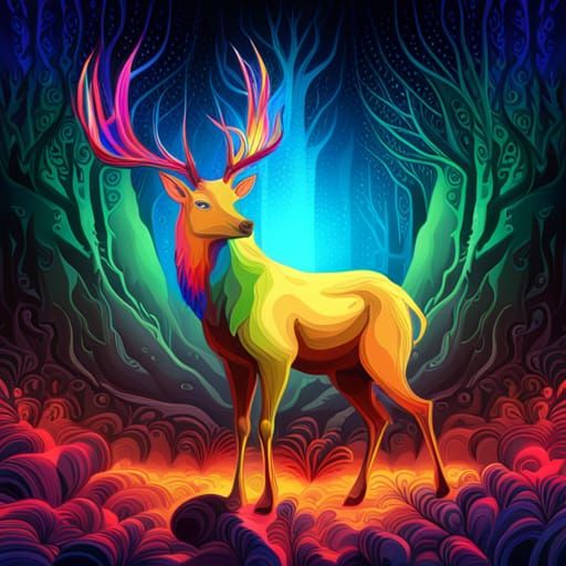 Opal Elk, King of Psychedelic Forest