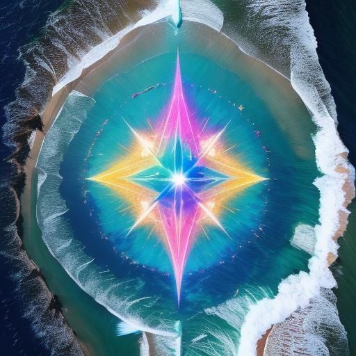 People Helping Each Other: Astral Cosmic Illustration