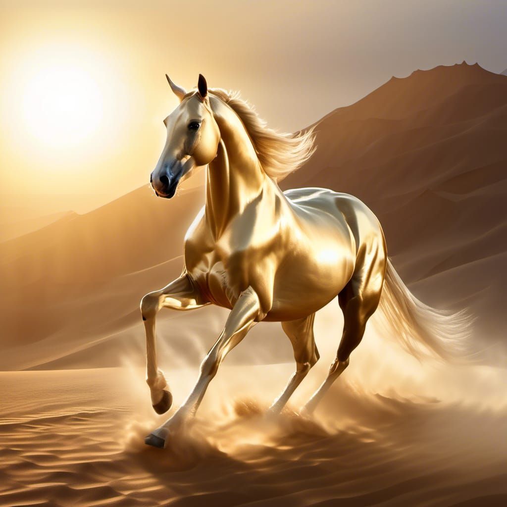 Akhal-Teke, the golden horse