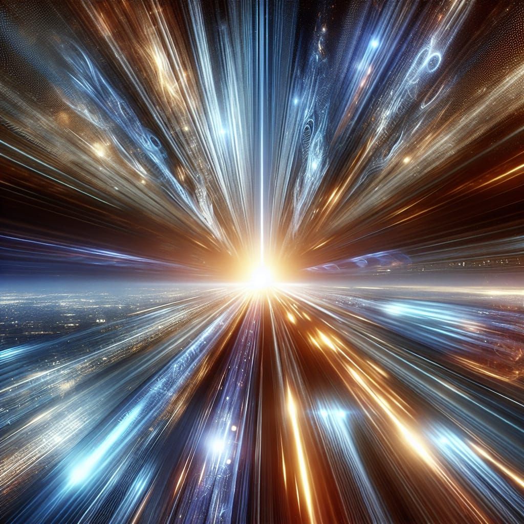 Hyperrealistic Time Travel at Light Speed in HDR