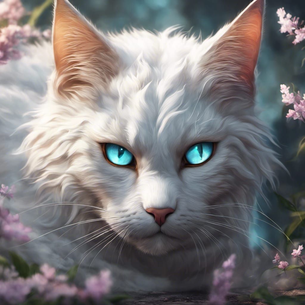 Corrupted Warrior Cat in Detailed Matte Painting
