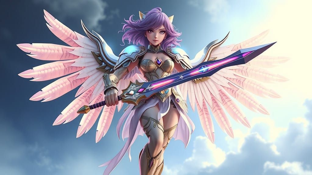 Angel of Wrath: Akroma's Majestic Armor and Wings