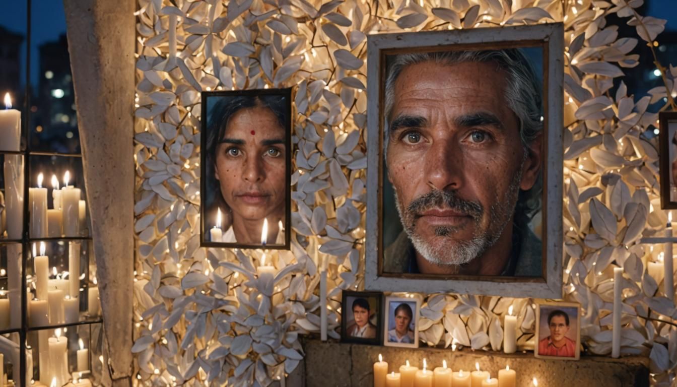 Dramatic Night Portrait with Candlelight and Bokeh