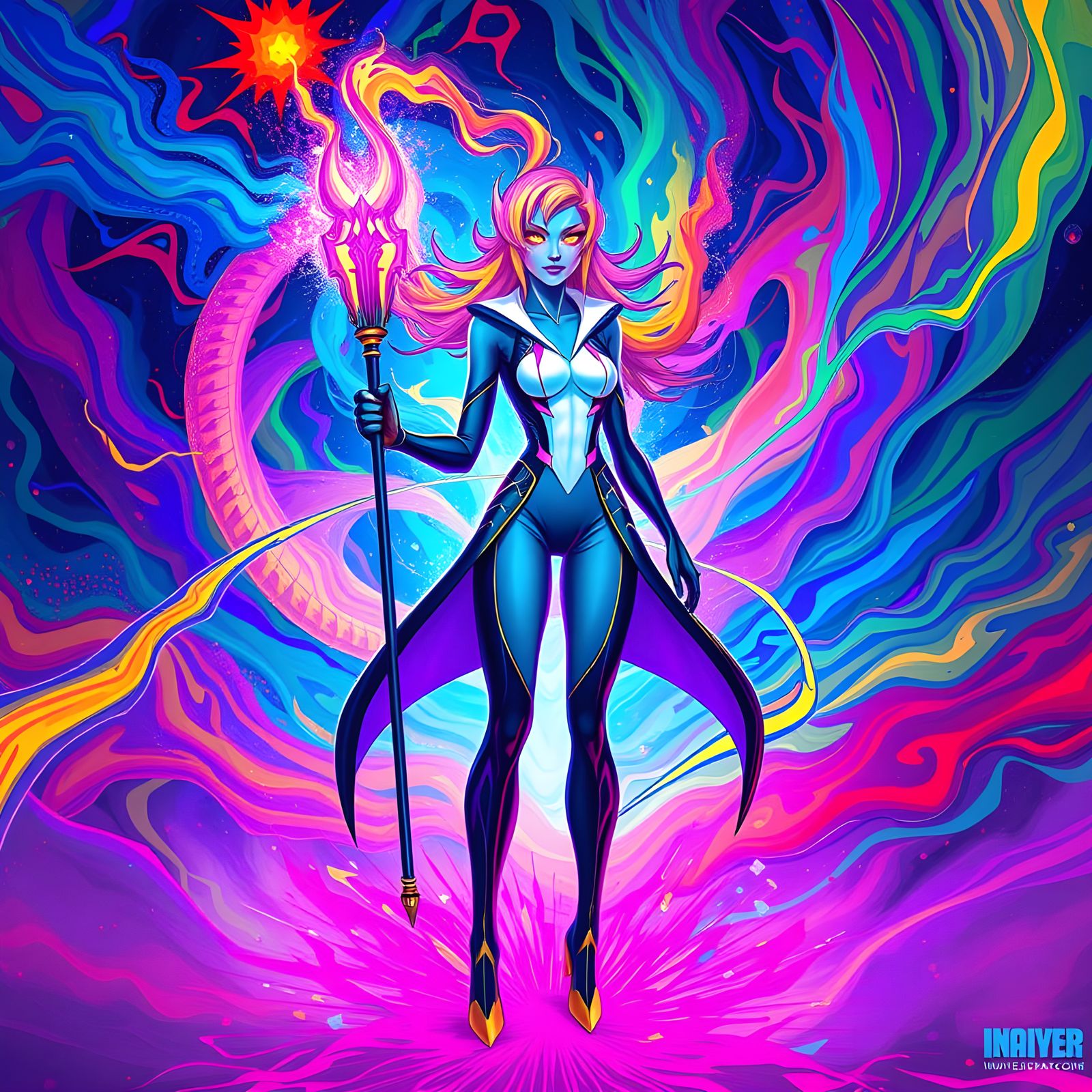 Chromatic Chaos: Supervillain of Color in Abstract Art