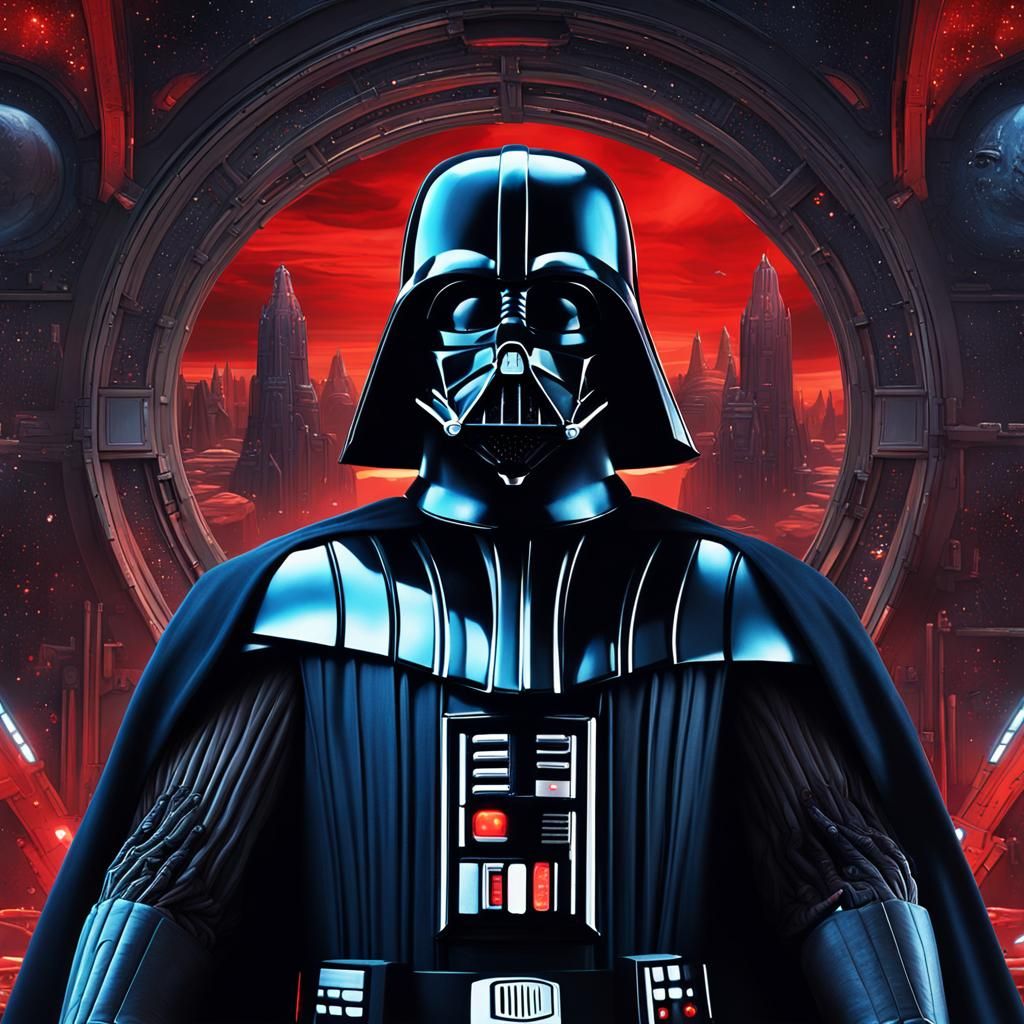 Darth Vader Detailed Matte Painting in 8K