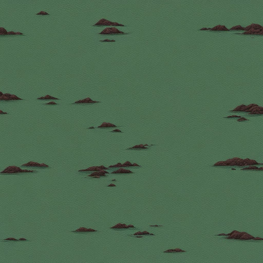 Abstract Surrealism Painting of Mist and Clay Creek