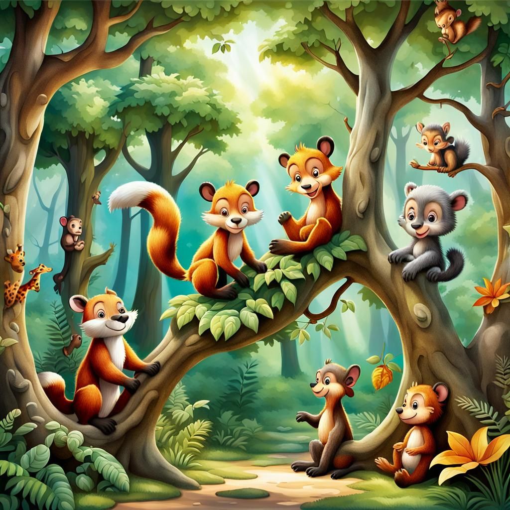 Airbrushed 3D Art of Adorable Animal Babies