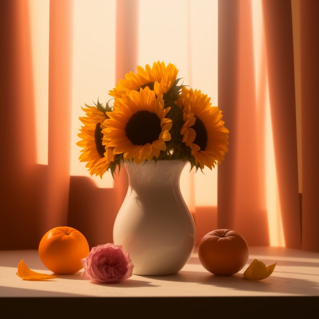 Still Life in Warm Golden Light
