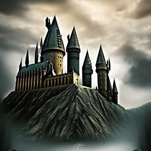 Epic Hogwarts Digital Matte Painting