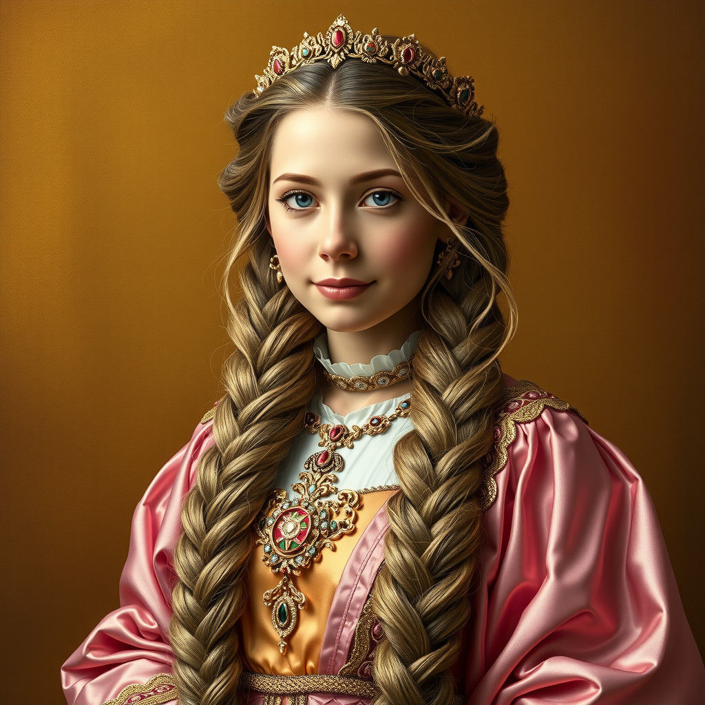Tsarina with Golden Braid in Vecellio Style