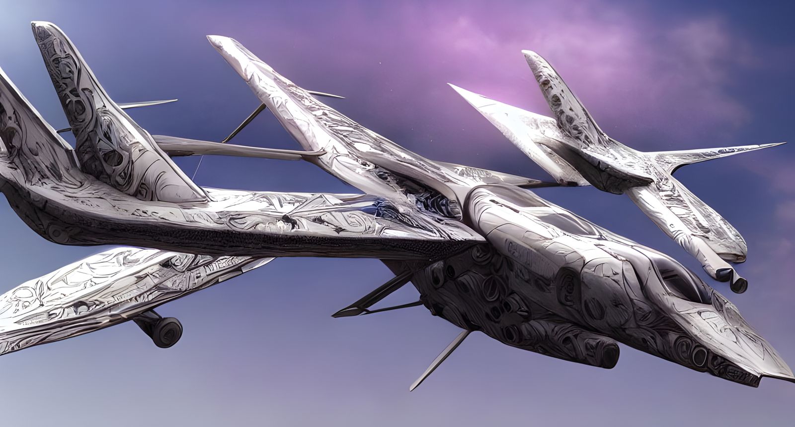 Far Future Airplanes: Fantastic, Detailed Designs