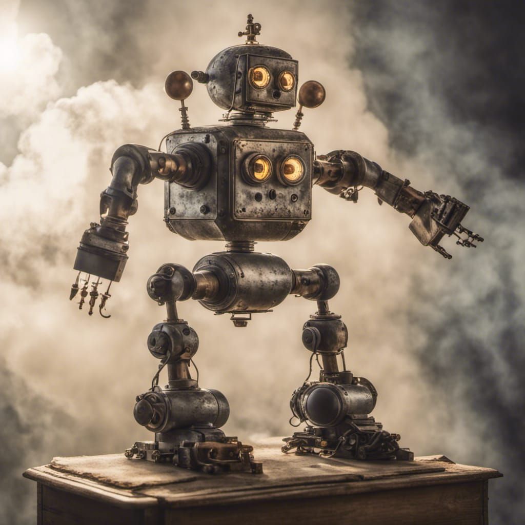 Steampunk Robot of the 19th Century
