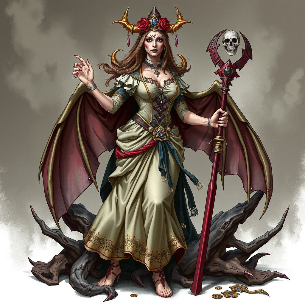 Seductive Enchantress in Whimsical Fantasy