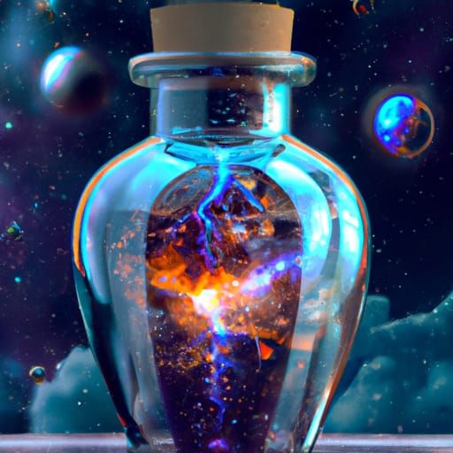 Universe in a Bottle: Detailed Matte Painting