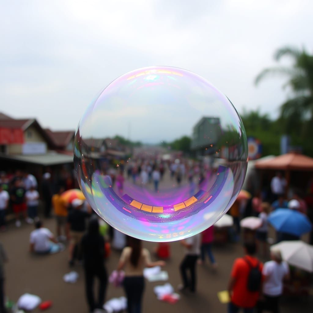 Peaceful Sanity Bubble Amidst Chaotic World