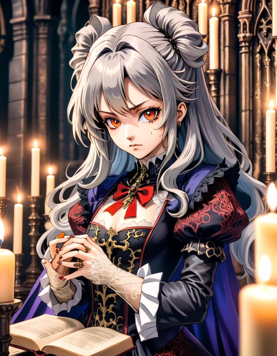 Maria Renard in Gothic Attire, Ayami Kojima Style