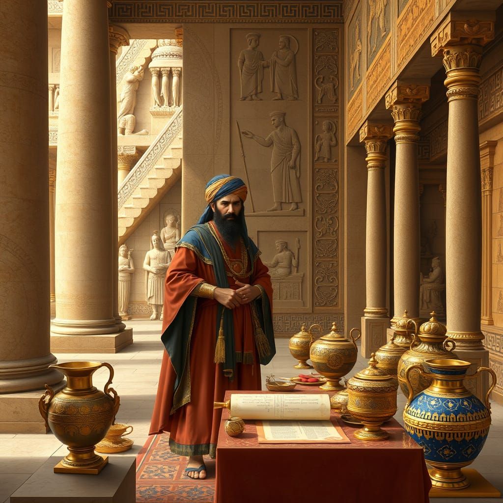 Persian Nobleman in Ancient Treasury: Achaemenid Art