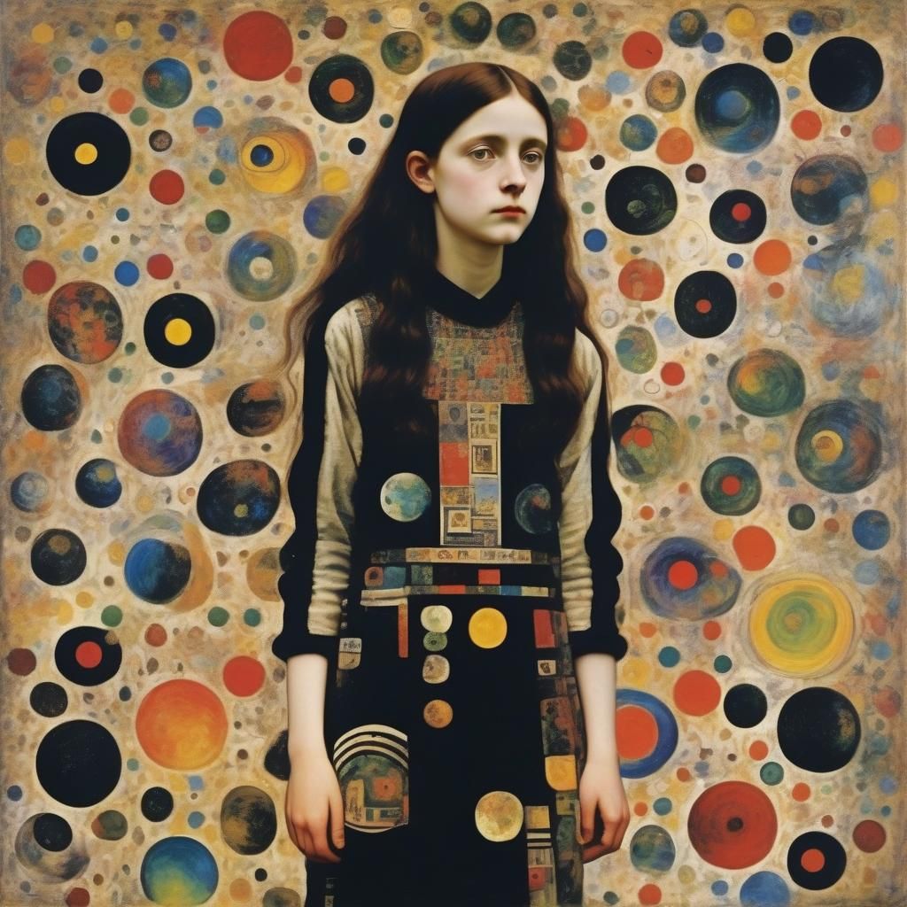 Mystical Bohemian Cosmic Art: Serene and Ethereal