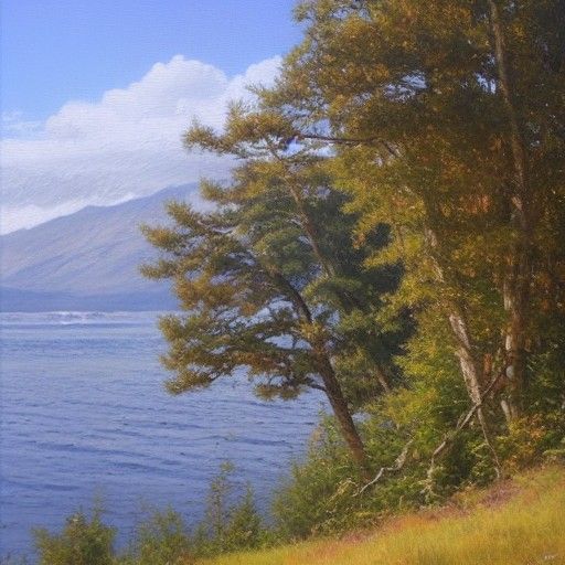 September Oil Painting in Gurney Style