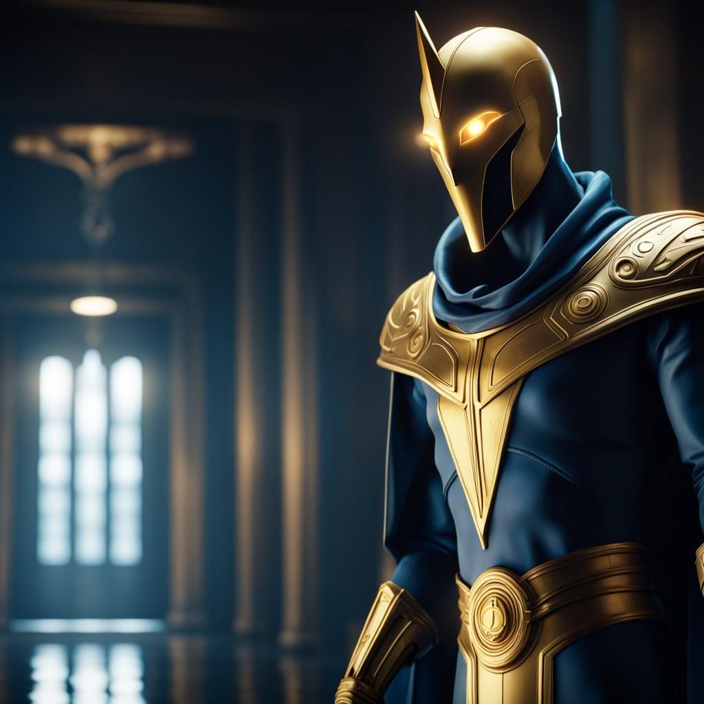 Doctor Fate in 3D Game Cinematic Style