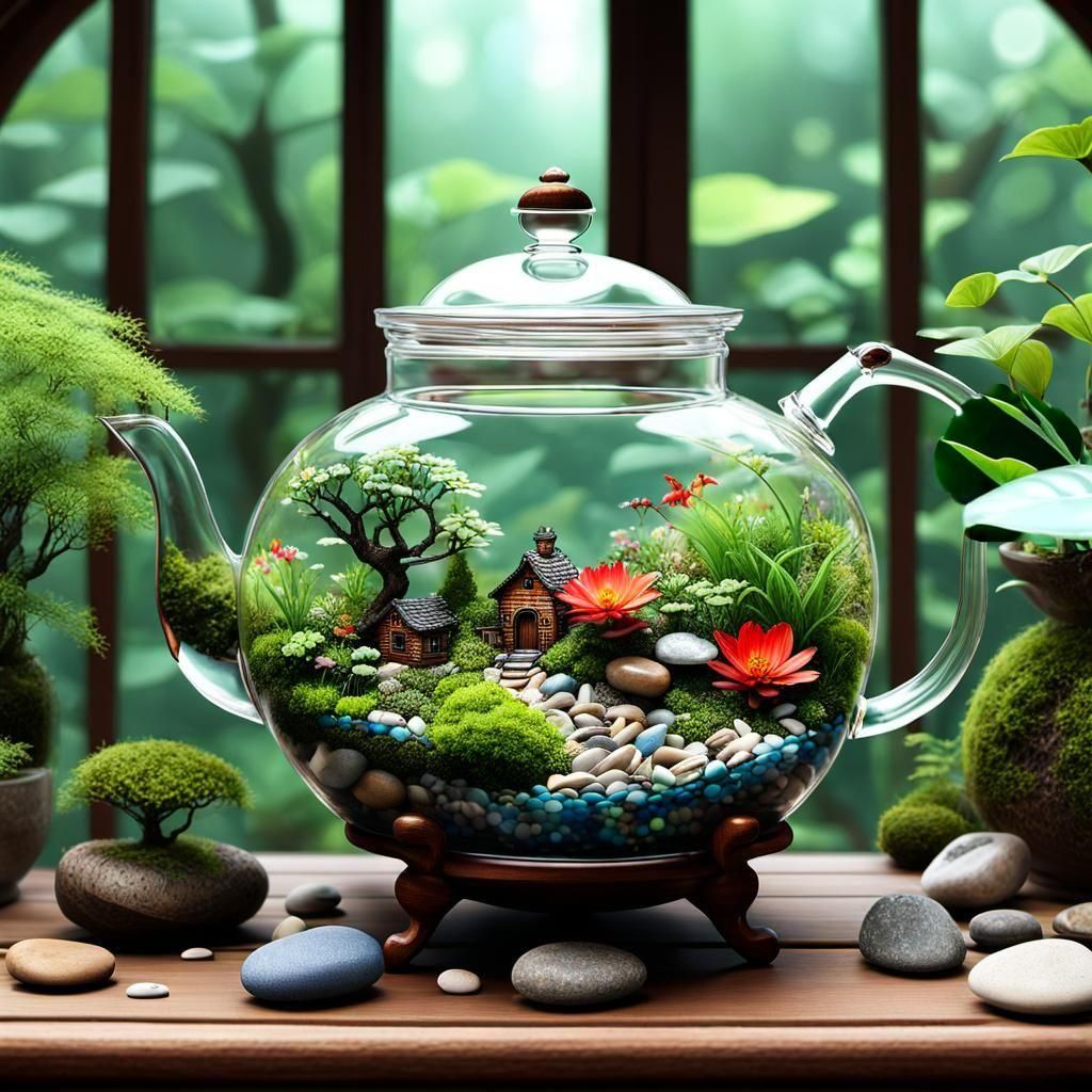 Delicate Green Plant Leaves Still Life