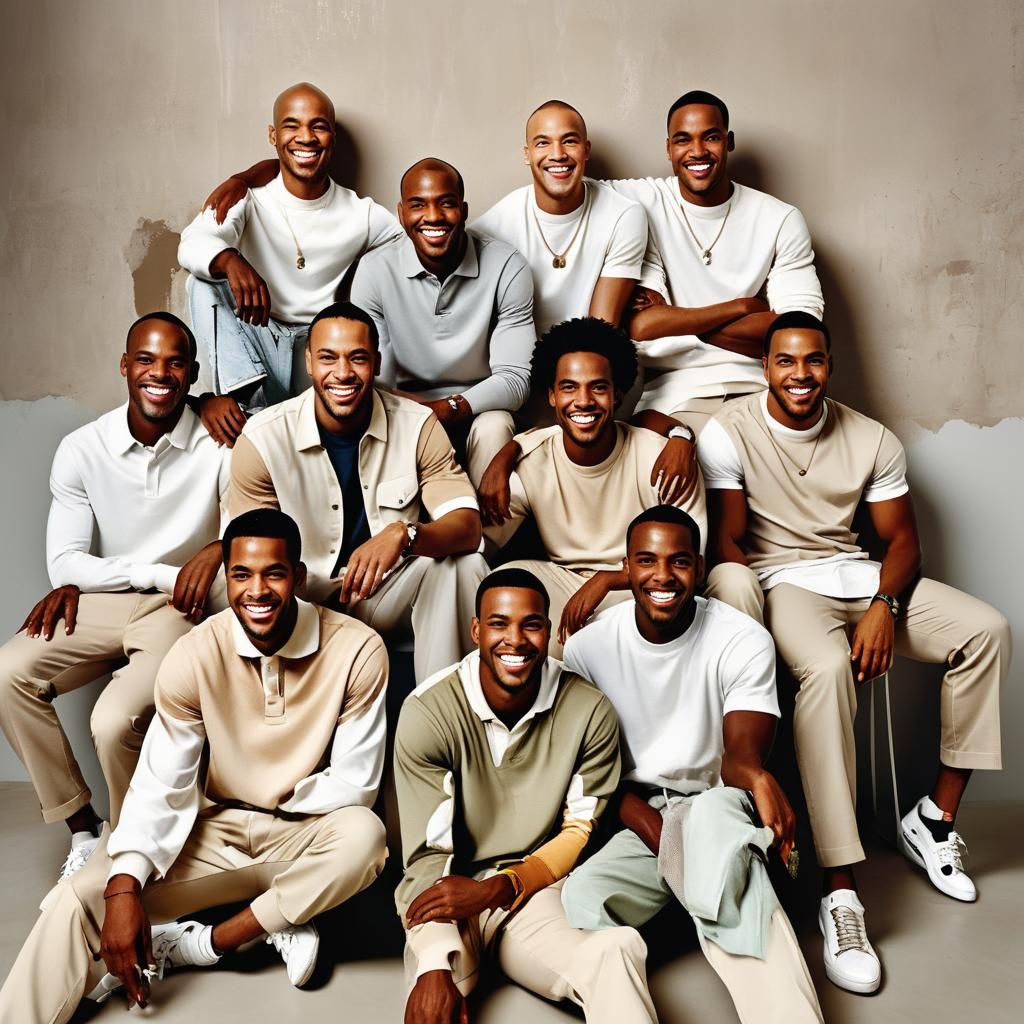 Dapper Essence Campaign: African American Men Shine in Beige...
