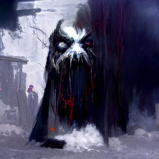 Sinister Crazy Man by Greg Rutkowski