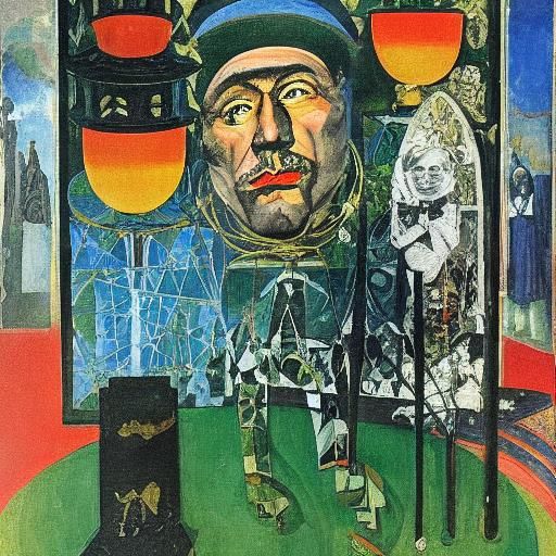 Dark Arithmetician in Expressionist Style