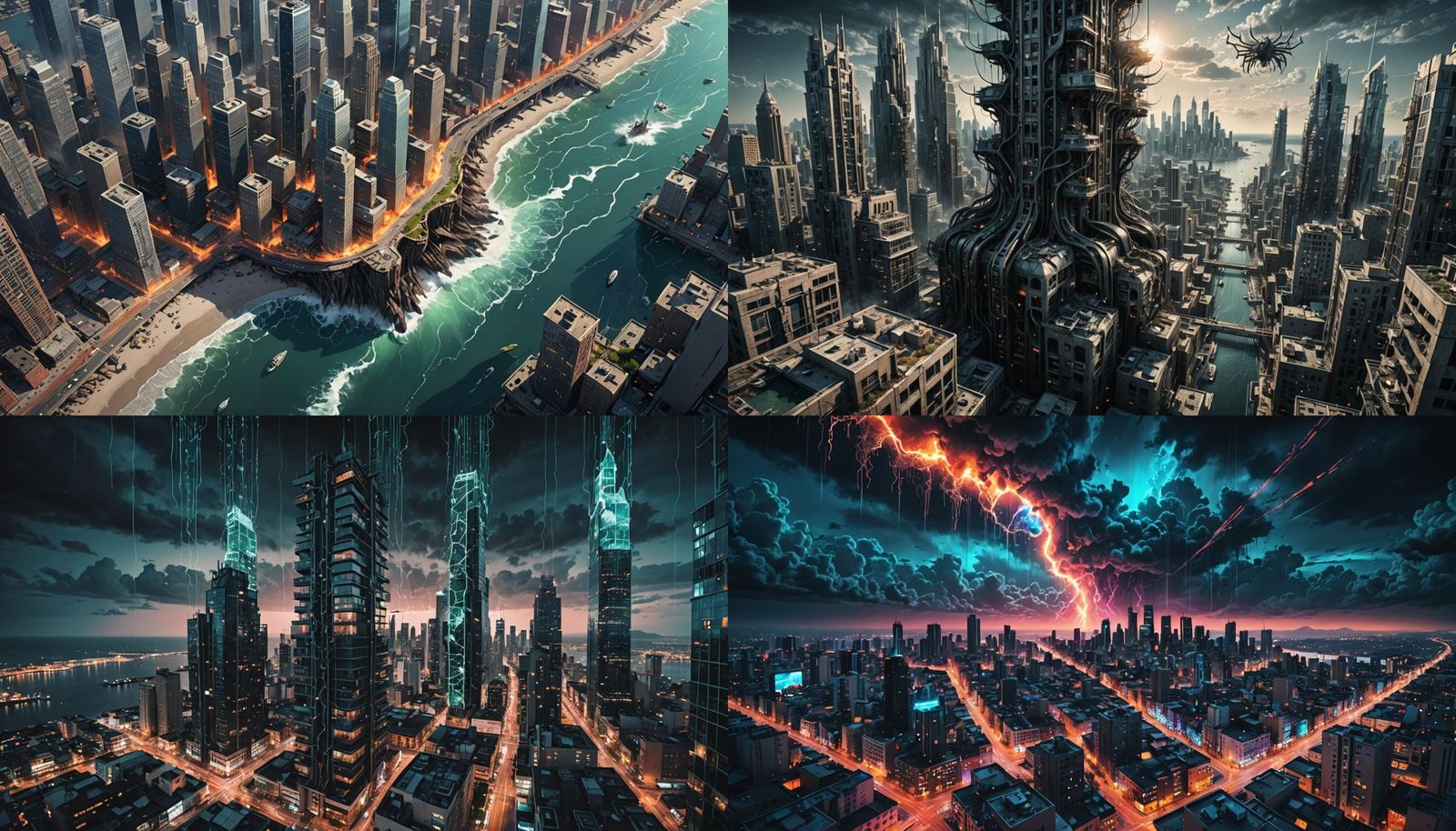 Coastal City Digitization by Celestial Beings