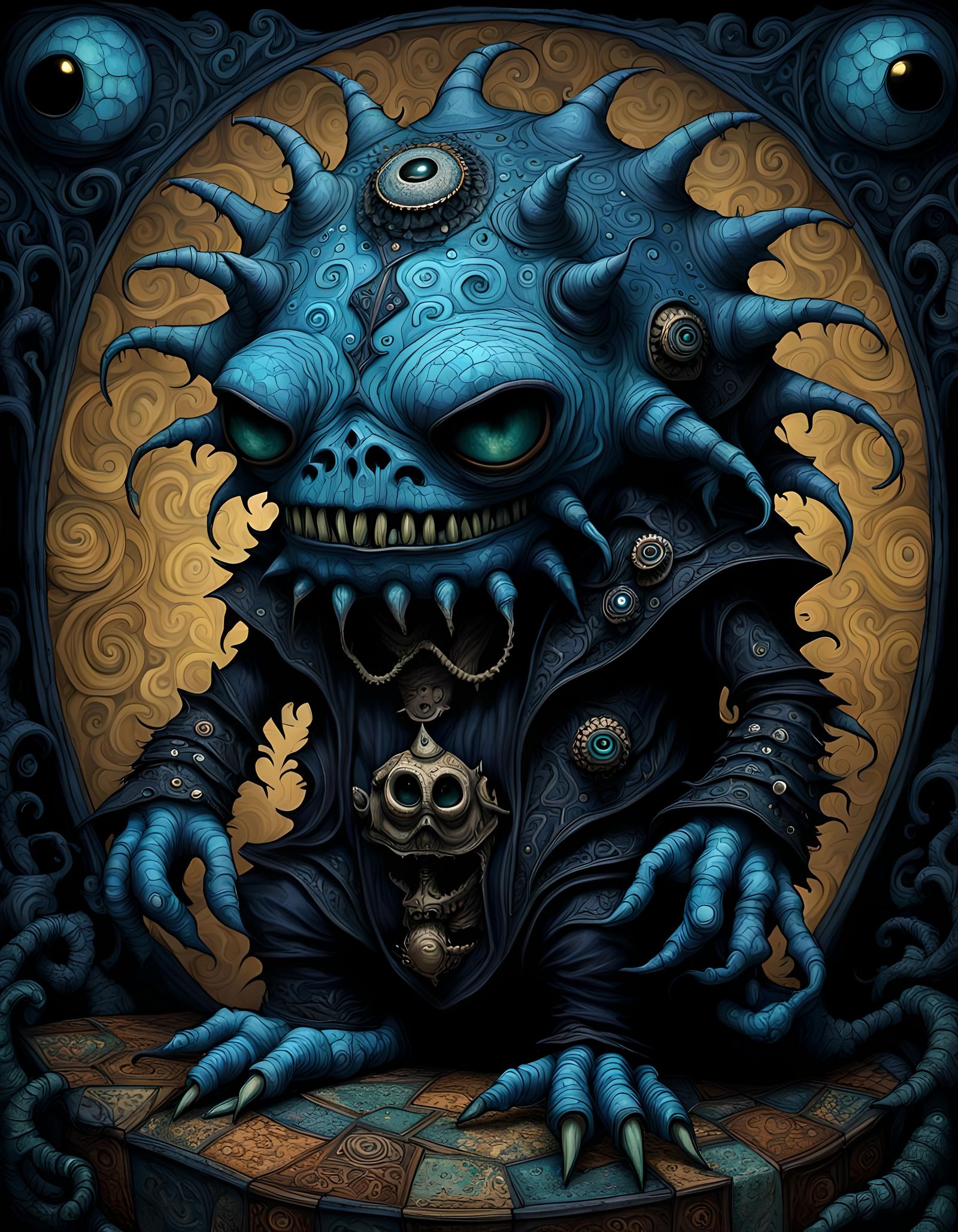Freaky Funky Monster, AI Art, Fantasy