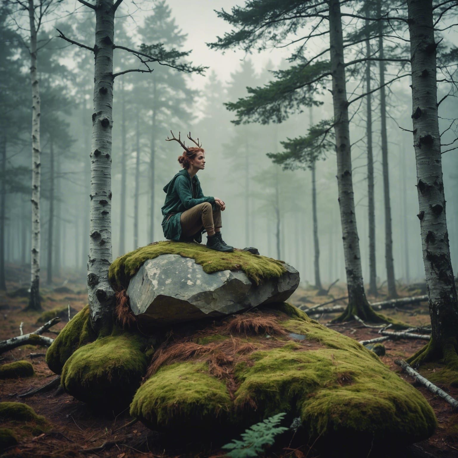 Mystical Fairy in Woodland Setting: Cinematic Film Still