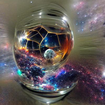 Space Encapsulated in Glass Orb