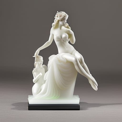 Translucent Glass Figurine of Galatea